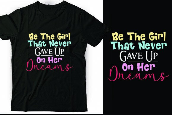Be the Girl That Never Gave Up on Her Dr Graphics Freebies