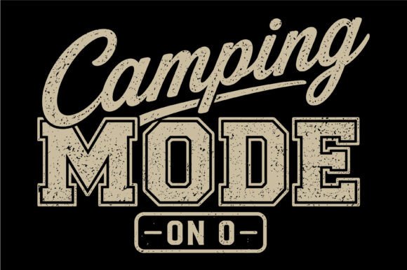 Camping Mode SVG Graphics for T-Shirt Designs