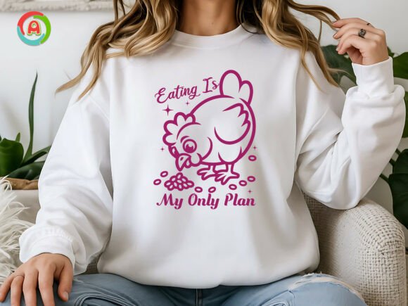 Eating Is My Only Plan Graphics for T-Shirt Designs