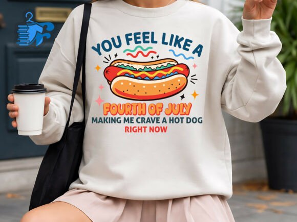 Fun Hotdog SVG for 4th July Graphics and T-Shirt Designs