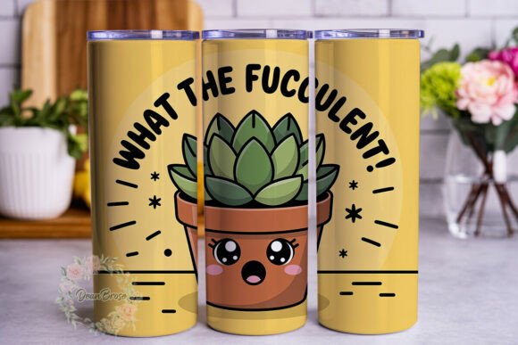 Fun Succulent Plant Quote Tumbler