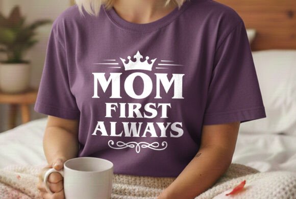 Heart of a Mother Typography Graphics for T-Shirt Designs