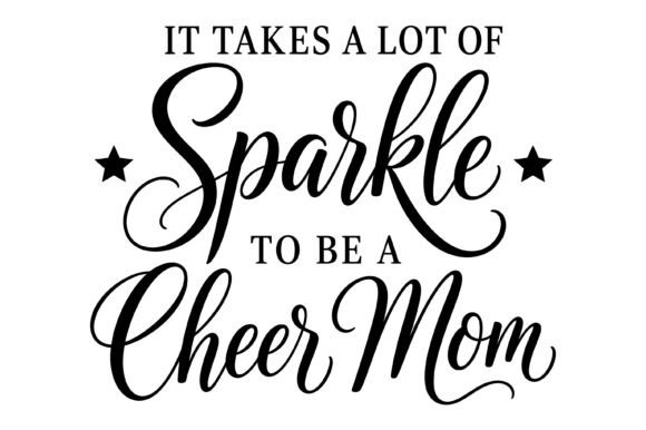 Sparkle Cheer Mom SVG: A Graphic for Local Branding