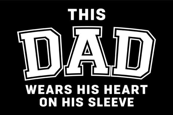 This Dad Wears Heart Proud Graphics for T-Shirt Designs