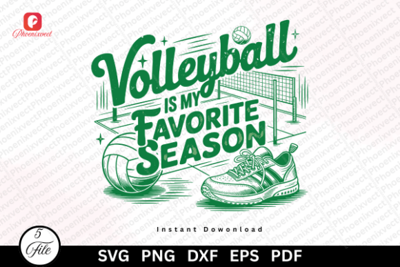 Volleyball Graphics for Bold Editorial Design